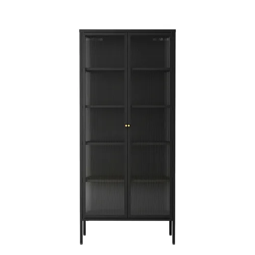 ויטרינה מעוצבת VITRA זכוכית גלית צבע שחור