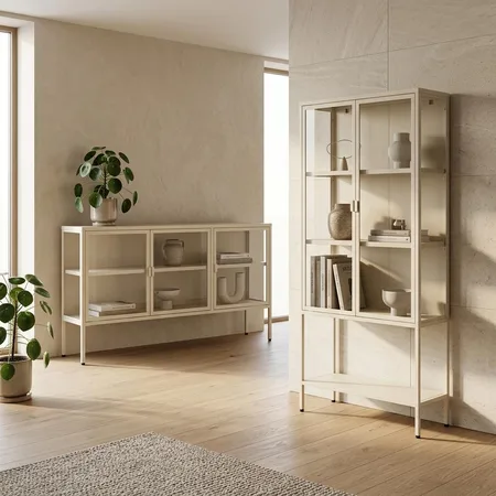 ויטרינה+ מזנון מעוצבים בגוון סהרה